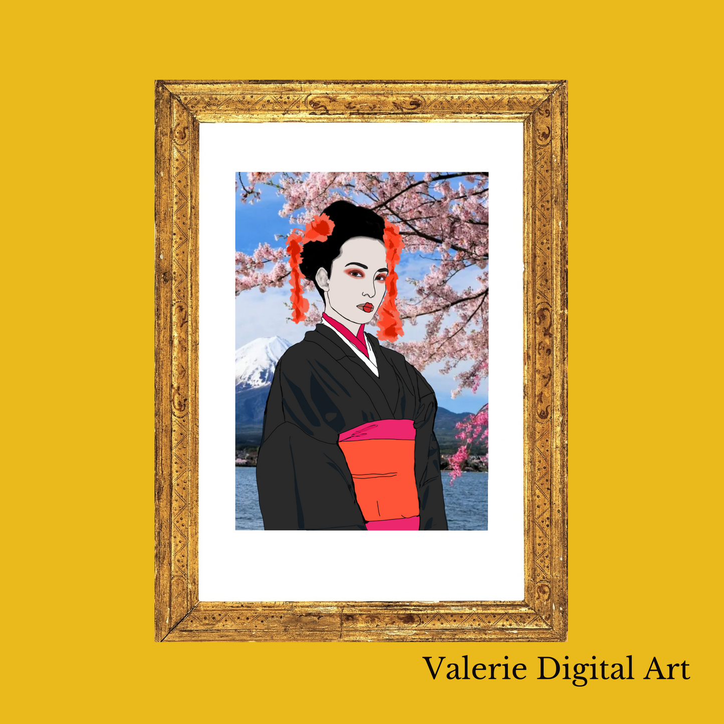 GEISHA IN JAPAN Hahnemühle Photo Rag Print - valerie-digital-art