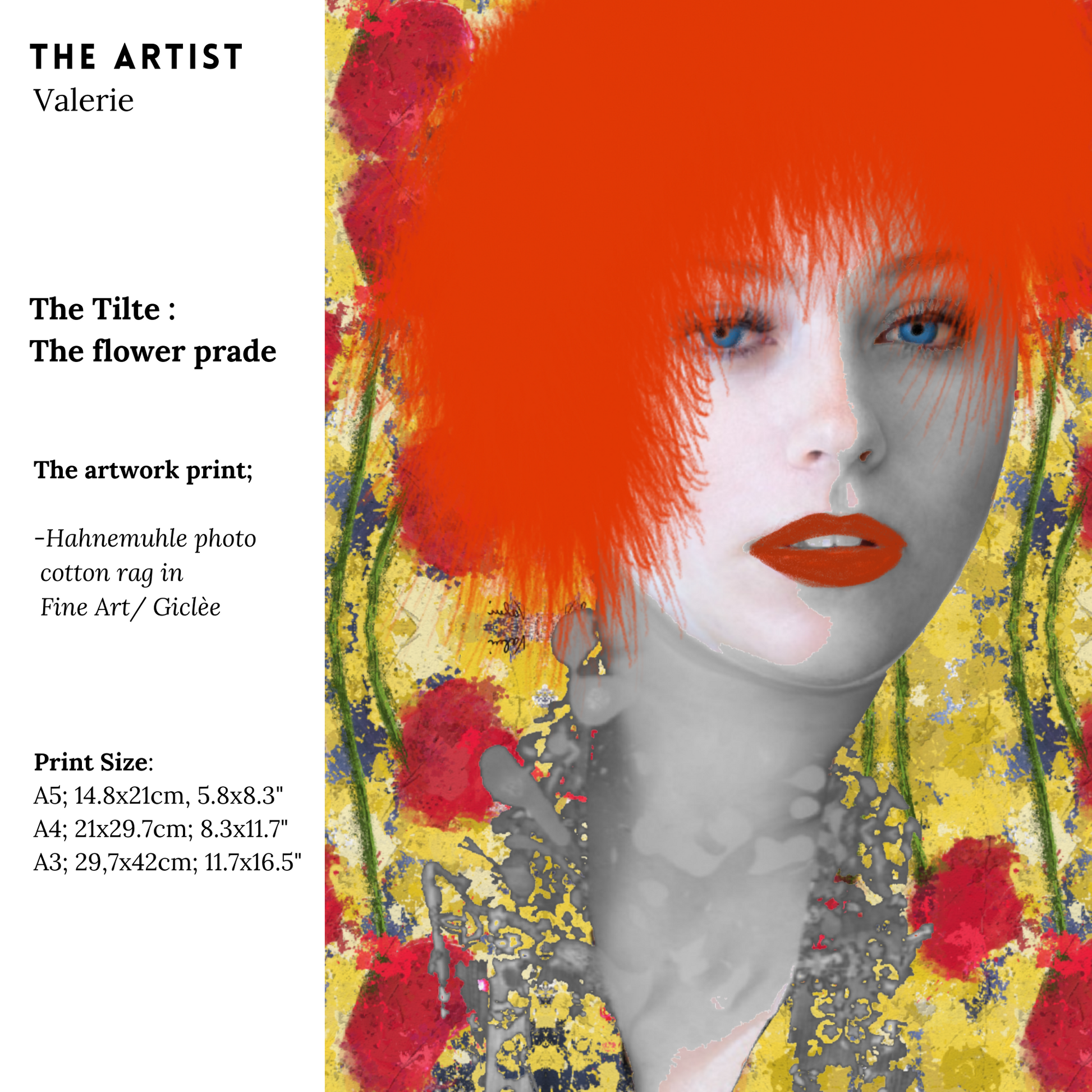 The flower prade Hahnemühle Photo Rag Print - valerie-digital-art