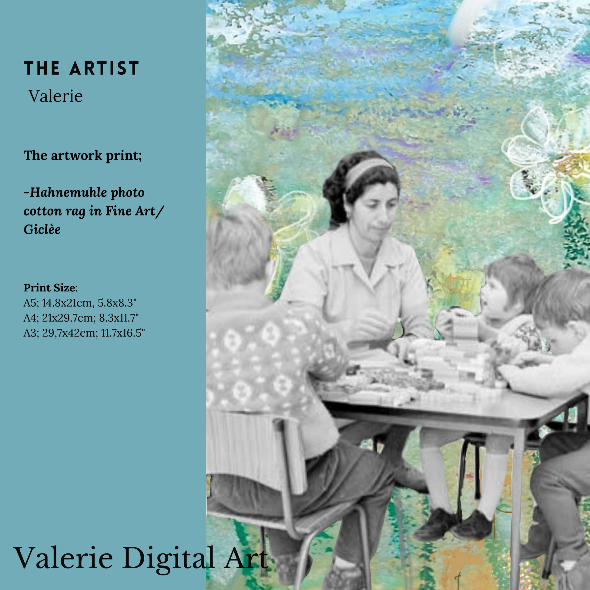 Teacher Hahnemühle Photo Rag Print - valerie-digital-art