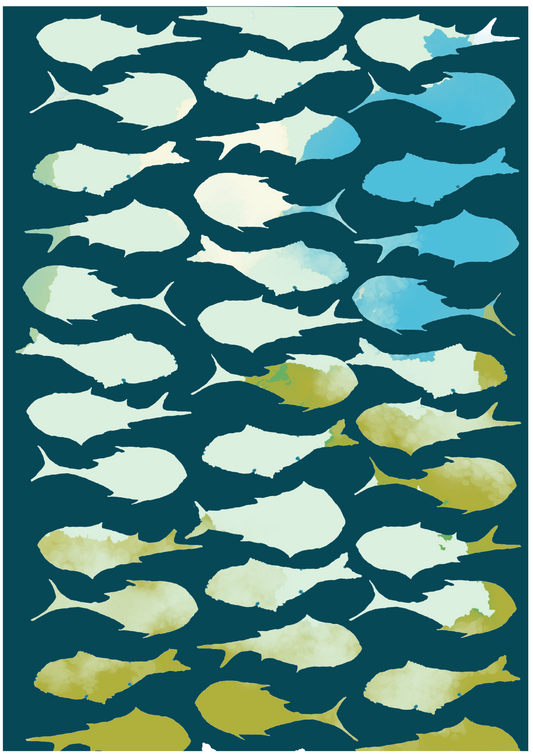 SCHOOL OF FISH - valerie-digital-art