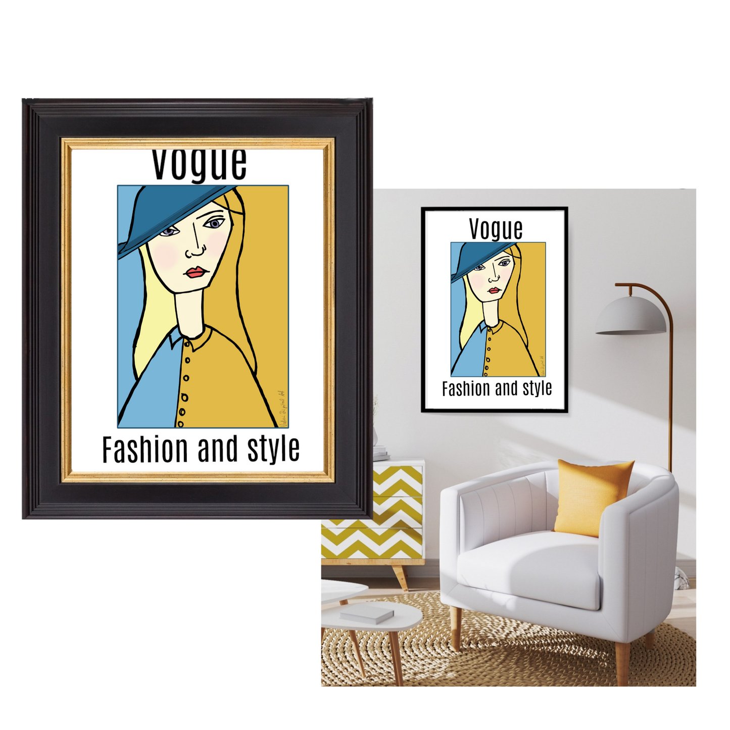 Digital Download Wall Art  "Vogue" - valerie-digital-art