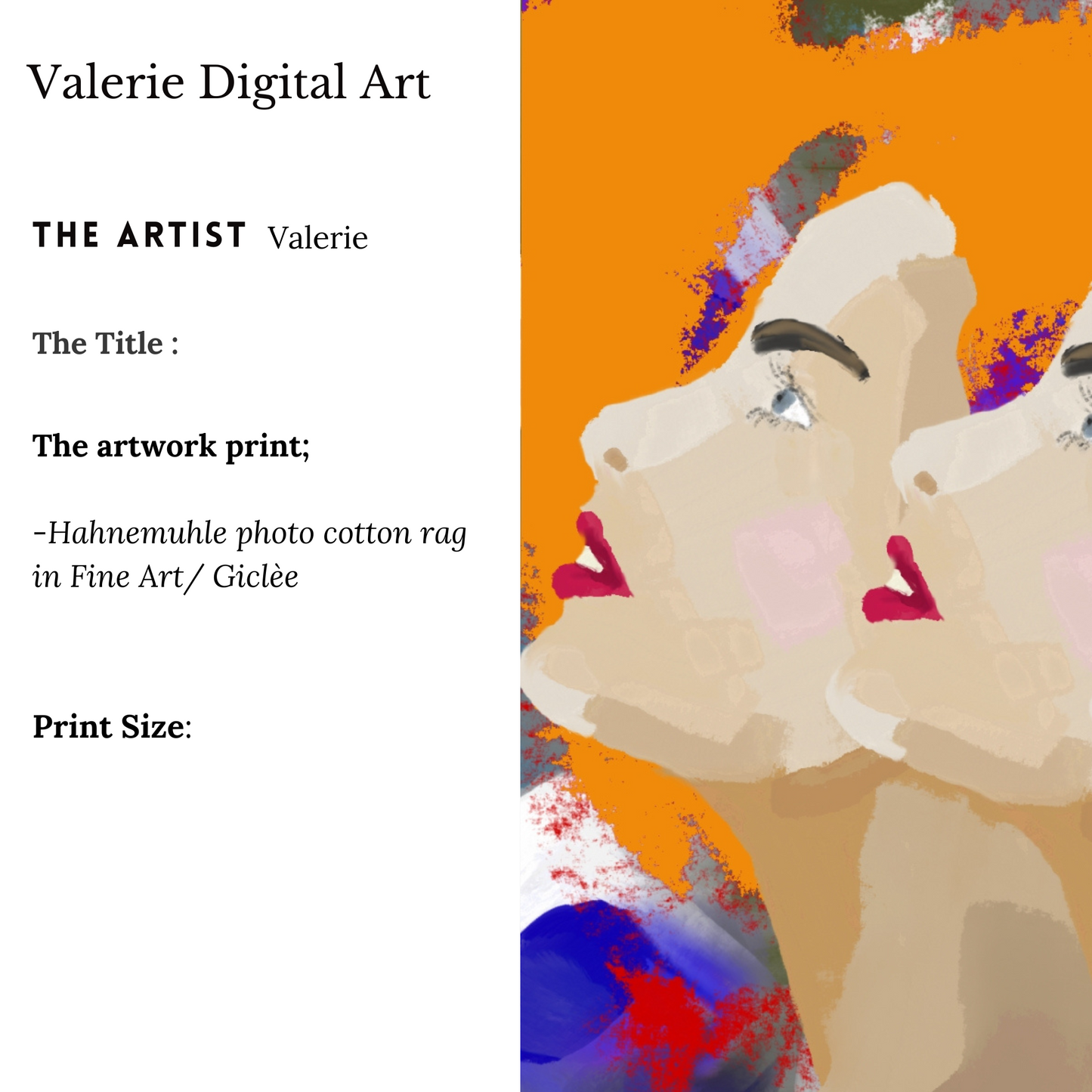 THE VOICE Hahnemühle Photo Rag Print - valerie-digital-art