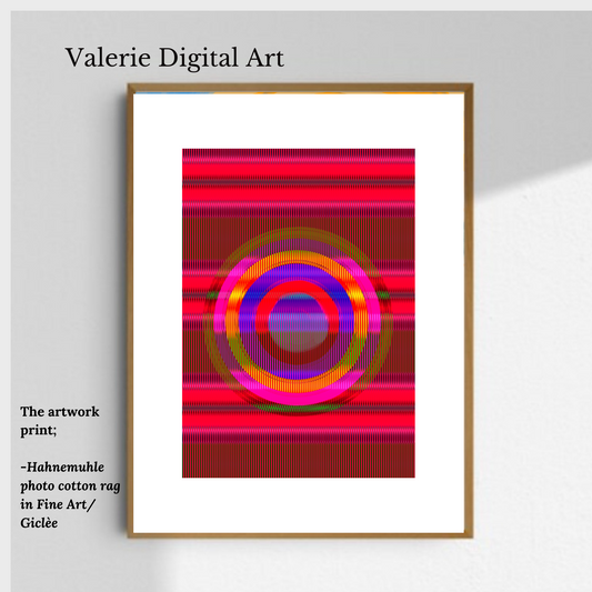 Glitch A Hahnemühle Photo Rag Print - valerie-digital-art