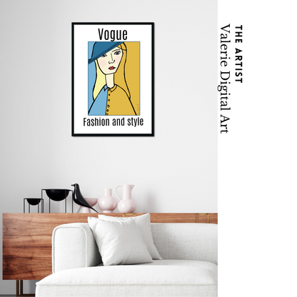 Digital Download Wall Art  "Vogue" - valerie-digital-art